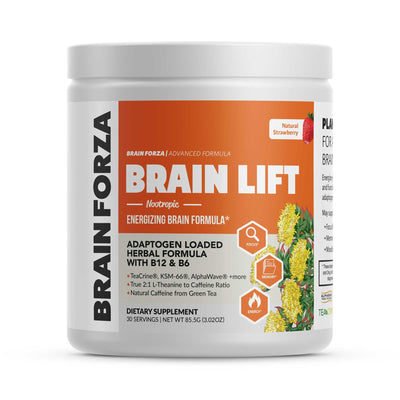 Brain Forza Brain Lift Nootropic Powder Teacrine KSM 66 l-theanine bacopa