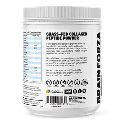 Grass Fed Collagen Peptides protein with Organic Chaga Mushrooms and Vitamin C