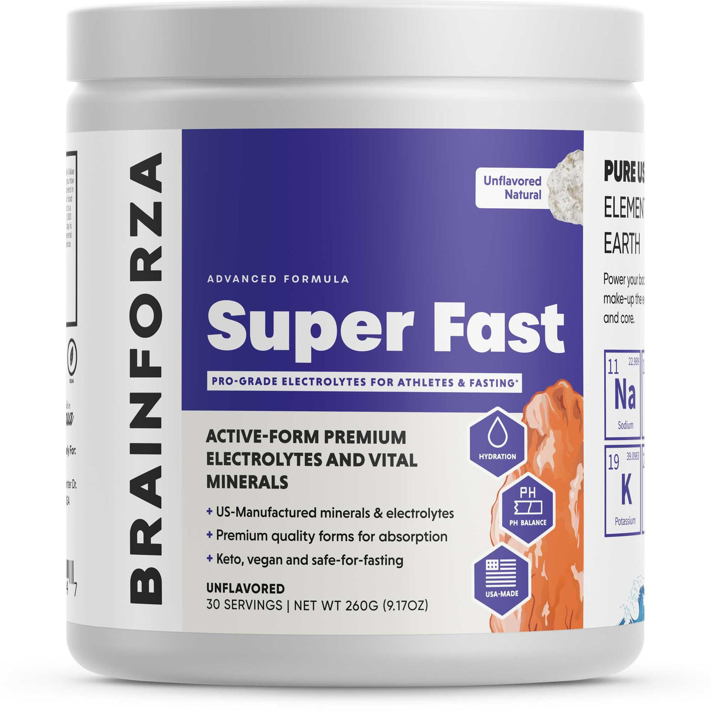 Brain Forza Keto Fasting Electrolytes Super Fast Electrolytes No Sugar No Calories Unflavored